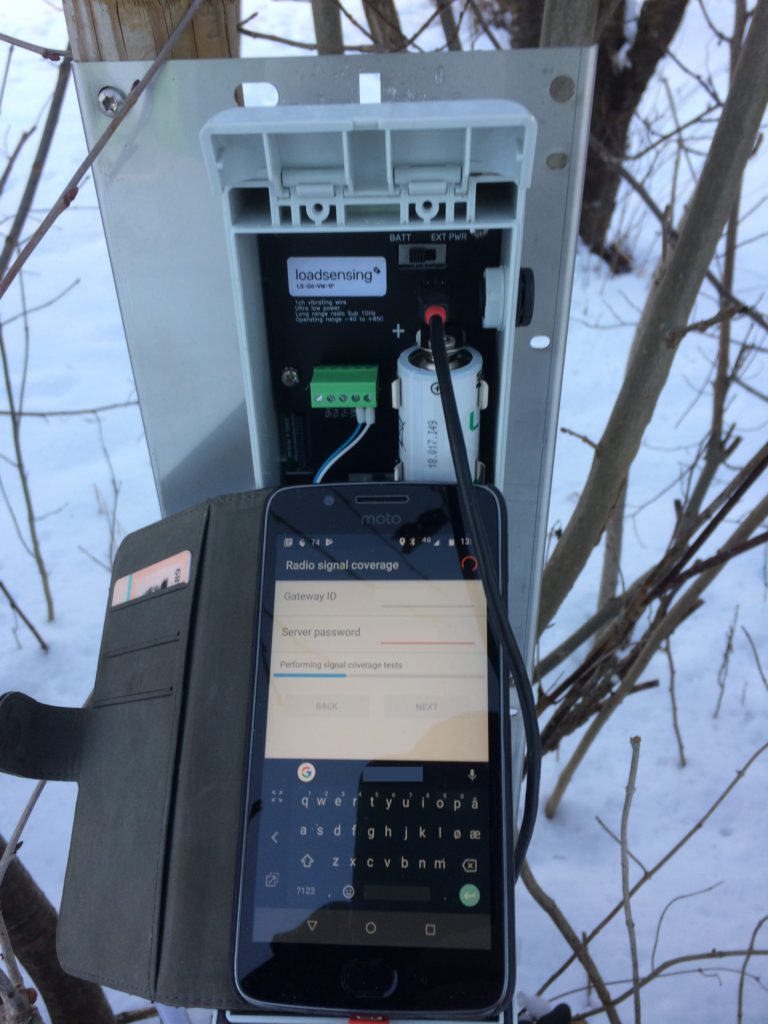 Monitorización inalámbrica Loadsensing con una aplicación