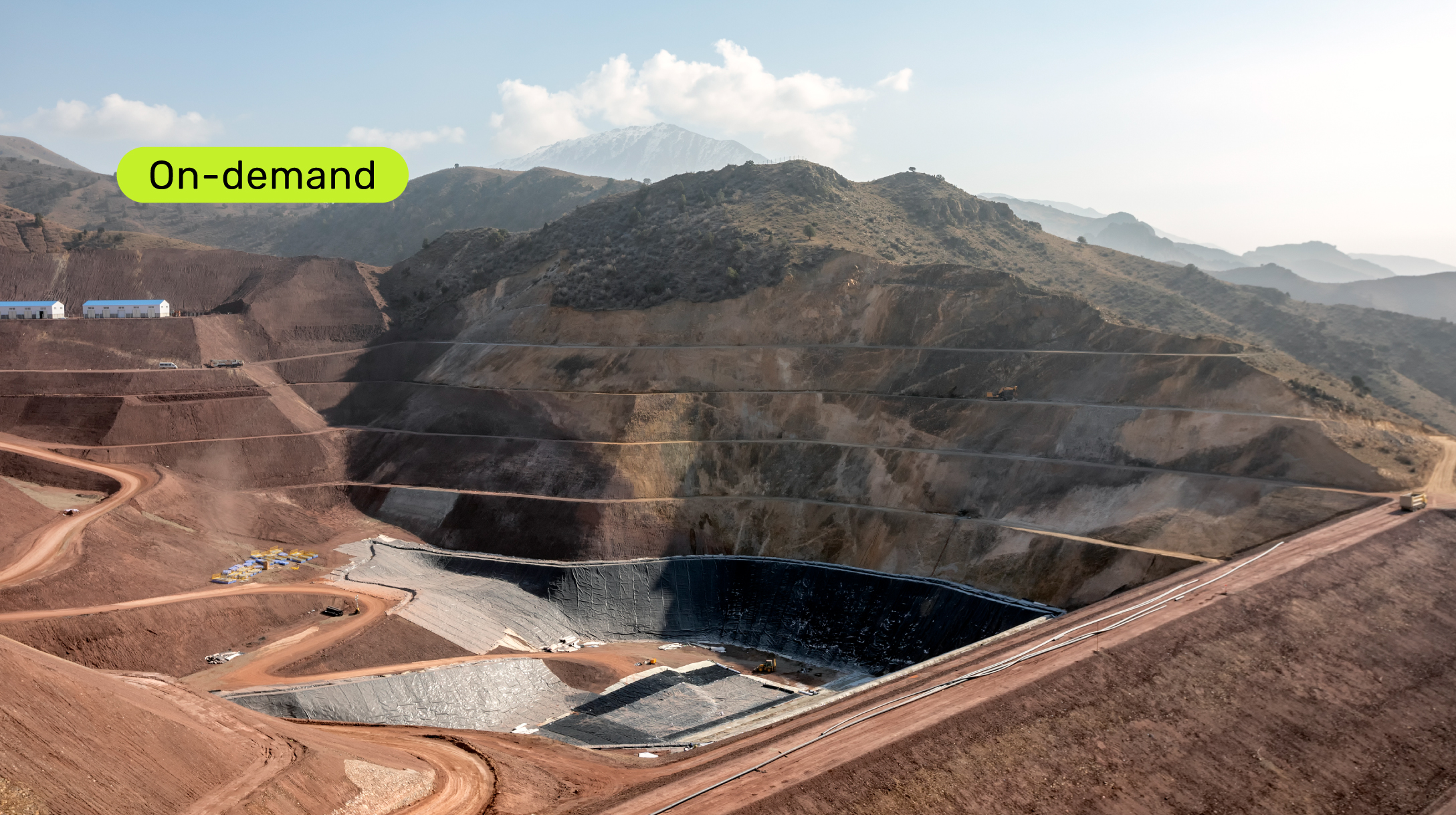 Monitorización local y en la nube de tranques de relave y minas a cielo abierto