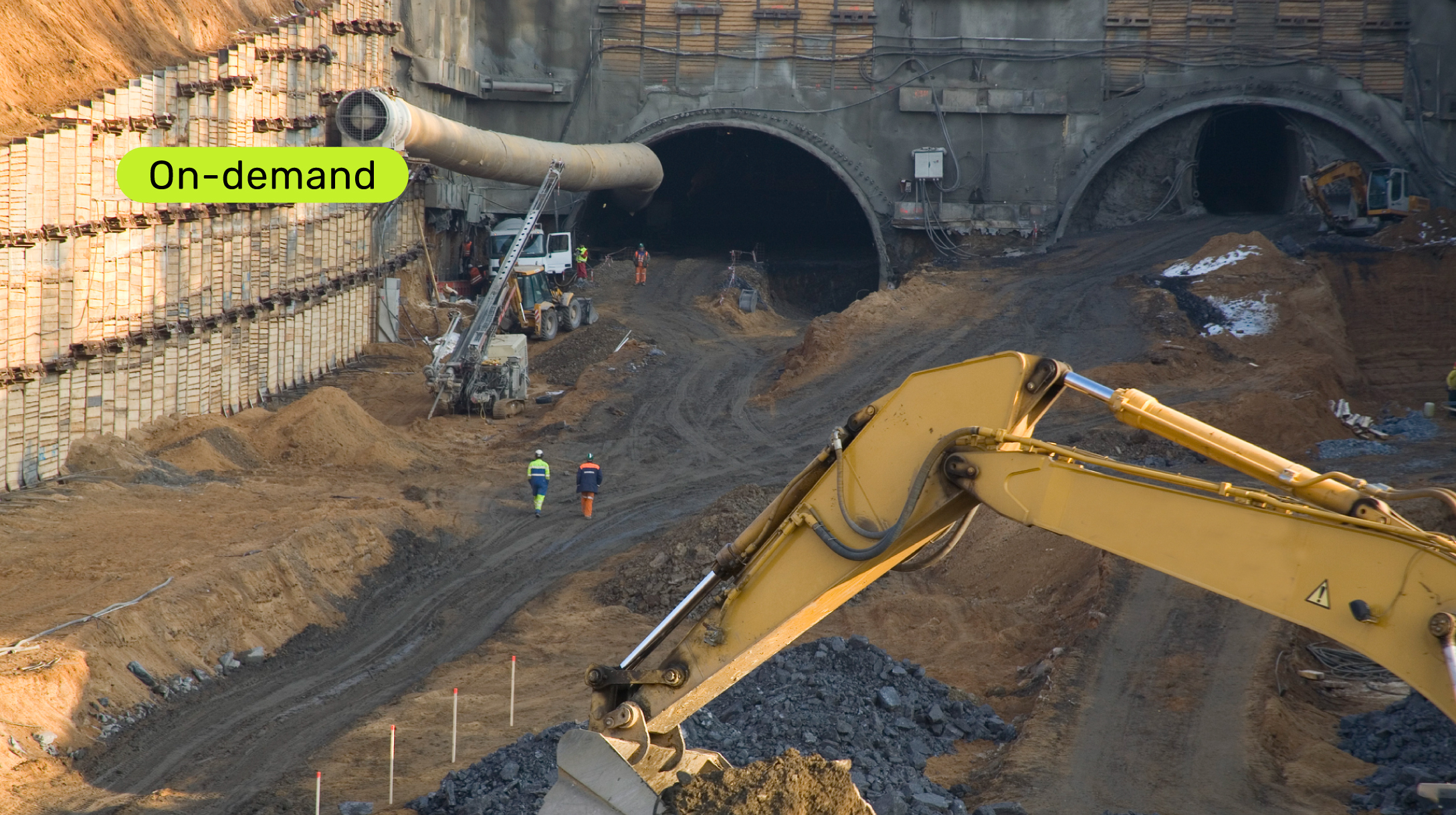 Monitorización inalámbrica subterránea y de superficie en la construcción de túneles