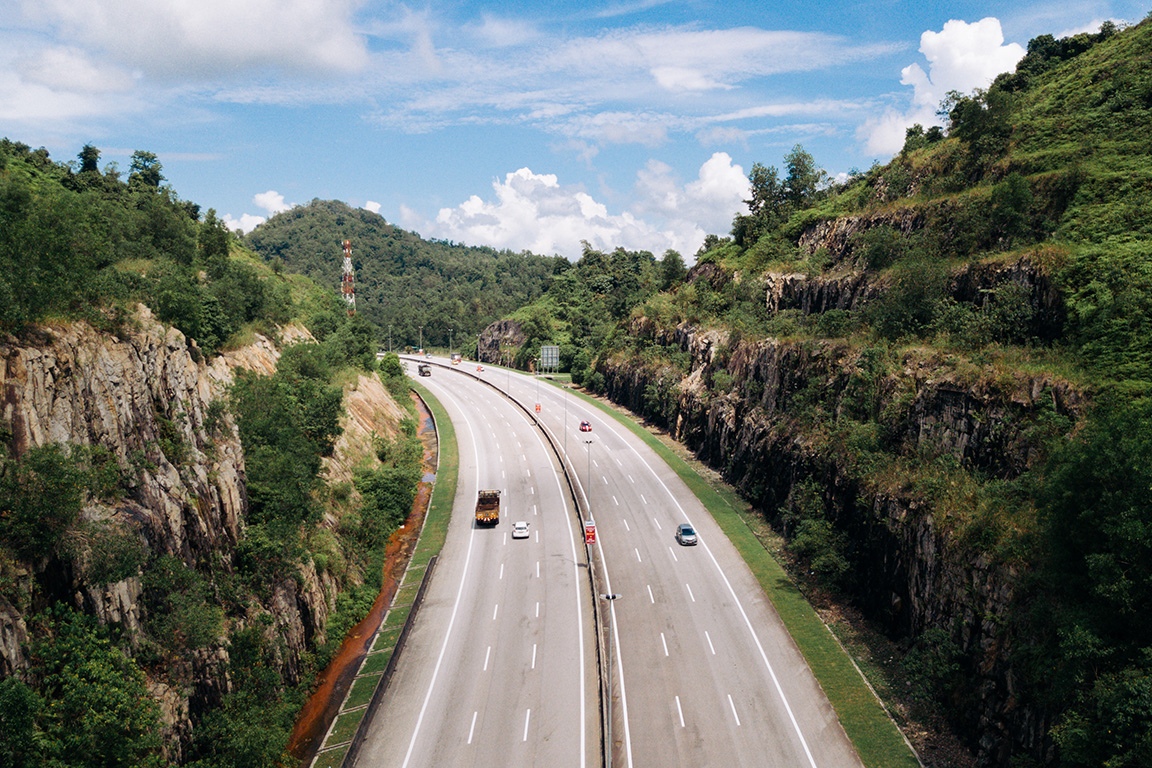 Monitoreo remoto de taludes en la autopista Kajang Silk de Malasia